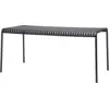 Image de Table à manger d'extérieur en métal anthracite 170x90cm Palissade - HAY