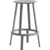 Image de Tabouret de bar 65cm en aluminium gris Revolver - HAY
