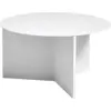 Image de Table basse ronde en acier blanche XL Slit - HAY