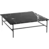 Image de Table basse en marbre et piètement en acier noir 100 x 104 x 33 cm Rebar - Hay
