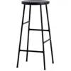Image de Tabouret de bar en acier noir 75 cm Cornet High - HAY