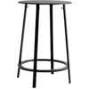 Image de Table haute en aluminium noir Revolver - HAY