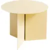 Image de Table basse ronde en acier jaune Slit - HAY