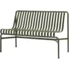 Image de Banc de jardin sans accoudoirs en métal olive Palissade - HAY