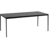 Image de Table de jardin rectangulaire en acier anthracite 190 x 87 cm Balcony - HAY