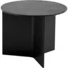 Image de Table basse ronde en chêne noir Slit - HAY