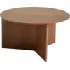 Image de Table basse ronde en noyer XL Slit - HAY