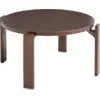 Image de Table basse en hêtre laqué à l'eau marron 66,5x32cm Rey - Hay