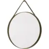 Image de Miroir rond en acier marron clair 70 cm Strap - Hay