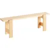 Image de Banc en pin laqué 140 x 23 x 45 cm Weekday - Hay
