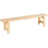 Image de Banc en pin laqué 190 x 32 x 45 cm Weekday - Hay