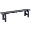 Image de Banc en pin laqué bleu métal 190 x 32 x 45 cm Weekday - Hay