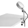 Image de Lampe pince en métal acier anodisé poli 11x14x29,5cm Cupola - Hay