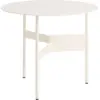 Image de Table basse ronde en acier écru 54x44cm Shim - Hay