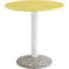 Image de Table ronde en céramique jaune vif 70x73cm - Hay