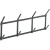 Image de Porte-manteaux murale en acier anthracite 49,5x5,5x22cm Tape - Hay