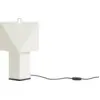 Image de Lampe de table en papier de soie blanc et métal noir 17,5x28x44cm Aplat - HAY