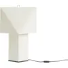 Image de Lampe de table en papier de soie blanc et métal noir 26x42x66cm Aplat - HAY