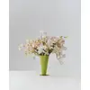 Image de Vase en verre vert clair et vert foncé 9,6x18cm Conical - HAY