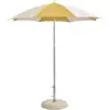 Image de Parasol octogonal jaune et blanc 200x200x223cm Terrazza - HAY