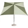 Image de Parasol carré vert et vert foncé 240x240x248cm Terrazza - HAY