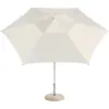 Image de Parasol hexagonal blanc et gris clair 300x300x240cm Terrazza - HAY