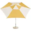 Image de Parasol hexagonal blanc et jaune 300x300x240cm Terrazza - HAY