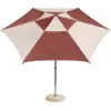 Image de Parasol hexagonal blanc et bordeaux 300x300x240cm Terrazza - HAY