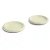 Image de 2 assiettes en terre cuite vert pistache 18 cm Barro - Hay