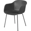 Image de Fauteuil noir piétement tubes Fiber - Muuto