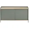 Image de Buffet vert gris et chêne 124 cm Enfold - Muuto