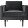 Image de Fauteuil en velours anthracite Wind - Broste Copenhagen