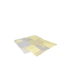Image de Broste Copenhagen Couvre-lit Patch - jaune banane / bleu