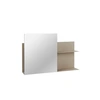 Image de Broste Copenhagen Étagère murale Svante avec miroir - beige