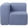 Image de Module d'angle droit en polyester bleu clair 90x90 cm Lagoon - Broste Copenhagen