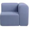Image de Module d'angle gauche en polyester bleu clair 90x90 cm Lagoon - Broste Copenhagen