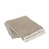 Image de Broste Copenhagen Plaid Paula beige/écru - 130x180cm