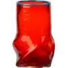 Image de Vase en verre soufflé rouge 12,2x22cm Ellen - Broste Copenhagen