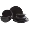 Image de Set de vaisselle pour quatre en grès émaillé charbon Nordic Coal - Broste Copenhagen
