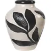 Image de Vase peint à la main en céramique noir et gris 33x40cm Herbert - Broste Copenhagen