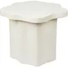 Image de Table d'appoint en grès émaillé brillant blanc 42,5x46,5x36cm Sonja - Broste Copenhagen
