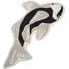 Image de Broste Copenhagen Tapis de sol Koi noir/beige - 71110398