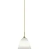 Image de Suspension blanche base dorée en laiton 21 cm BL9 - Gubi