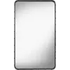 Image de Miroir rectangulaire en cuir noir à suspendre 65x115 cm Adnet - Gubi
