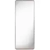 Image de Miroir rectangulaire en cuir marron à suspendre 70x180 cm Adnet - Gubi