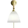 Image de Lampe murale crème base dorée en laiton BL7- Gubi