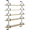 Image de 5 étagères en chêne laqué 155 cm Démon Shelf - Gubi