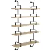 Image de 5 étagères en chêne laqué 95 cm Démon Shelf - Gubi