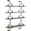 Image de 4 étagères en noyer 95 cm Démon Shelf - Gubi