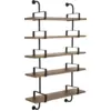 Image de 5 étagères en noyer 95 cm Démon Shelf - Gubi